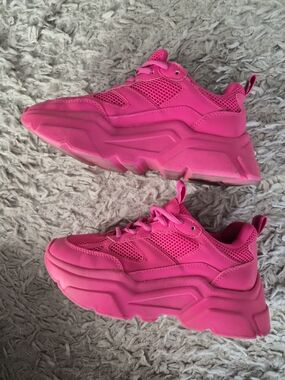 H&M Hot Pink Chunky Platform Sneakers - US 5.5